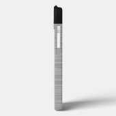 ステンレパーソナライズされたスフェイク鋼とブラック Case-Mate iPhoneケース (裏面 / 左)