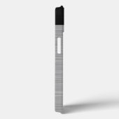 ステンレパーソナライズされたスフェイク鋼とブラック Case-Mate iPhoneケース (裏面 / 右)