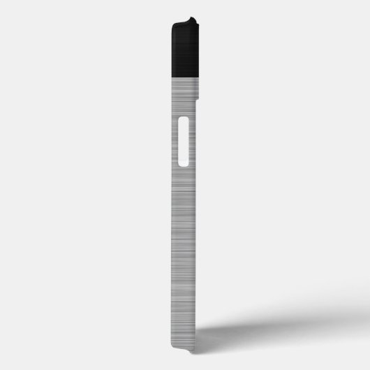 ステンレパーソナライズされたスフェイク鋼とブラック Case-Mate iPhoneケース (裏面 / 右)