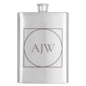 ステンレパーソナライズされたス製フラスコ フラスク (正面)