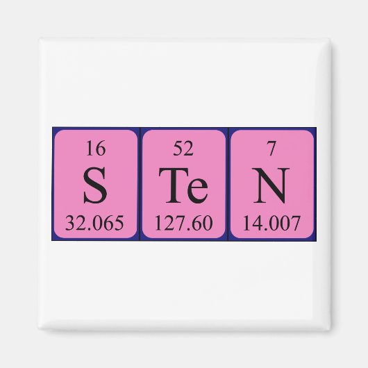 ステン周期表名磁石 マグネット (正面)