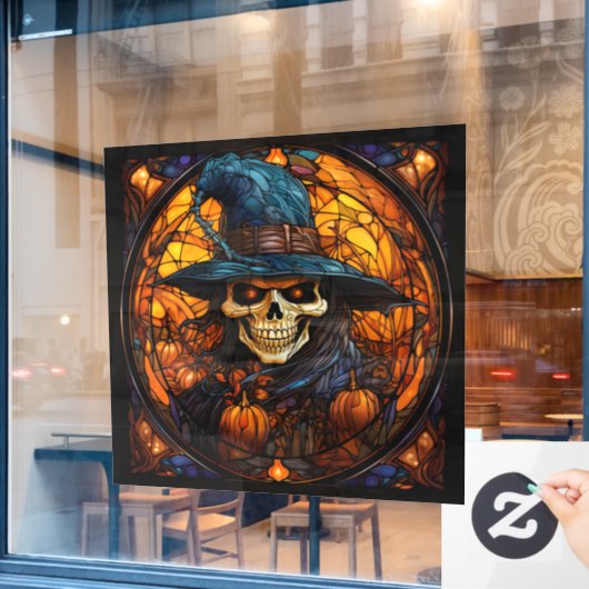 ステン素晴らしドガラス骨格デザイン ウィンドウサイン (カフェ窓)