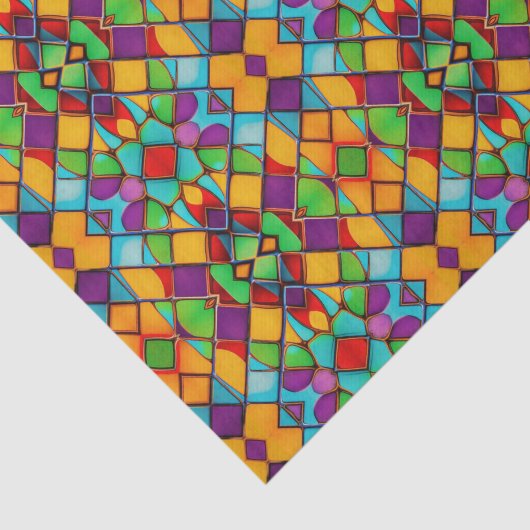 ステン素晴らしドグラス – 明るい色の切り離し 薄葉紙 (詳細)