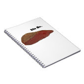 ステーキおもしろいビーフパンのジョーク ノートブック (右側)