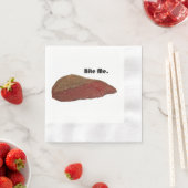 ステーキおもしろいビーフパンのジョーク 縁ありカクテルナプキン (インサイチュ)