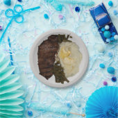 ステーキおよびポテト ペーパープレート (パーティー)