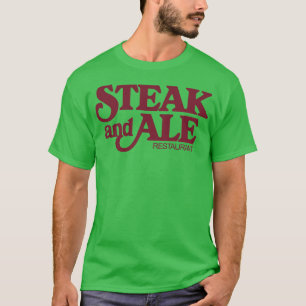 ステーキとエールのレストランTシャツ Tシャツ