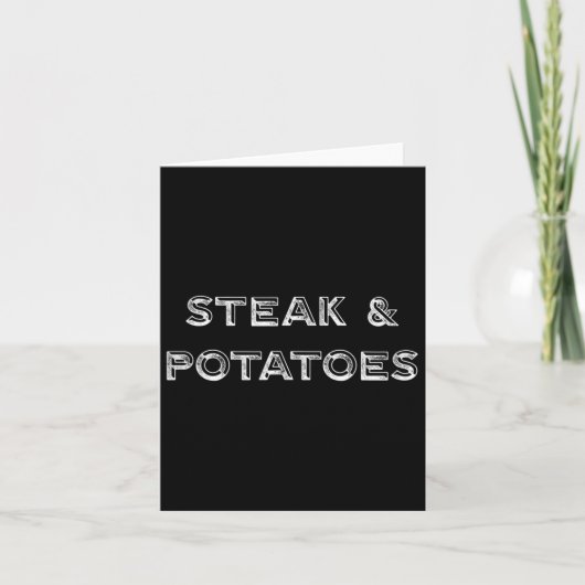 ステーキとポテトのグリルマスターBBQ カード (正面)