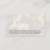 ステーキとマッシュルーム | ブッチャーナイフ 名刺 (裏面)