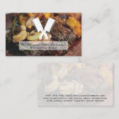 ステーキとマッシュルーム | ブッチャーナイフ 名刺 (正面/裏面)