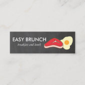 ステーキと卵の黒板 スキニー名刺 (正面)