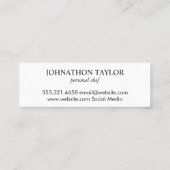 ステーキと卵の黒板 スキニー名刺 (裏面)