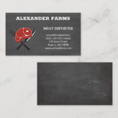 ステーキの出し物 | 黒板 名刺 (正面/裏面)