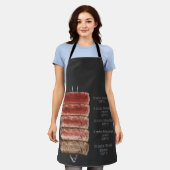 ステーキの調理師方法 エプロン (着用した状態)