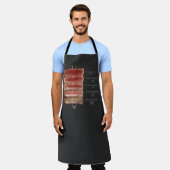 ステーキの調理師方法 エプロン (着用した状態)