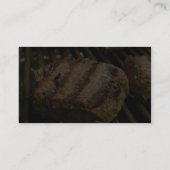 ステーキの食糧夕食の焼くこと 名刺 (裏面)