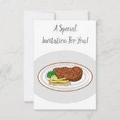 ステーキアニメイラストレーション 招待状 (裏面)