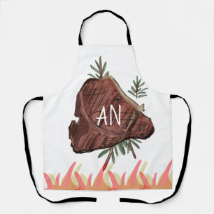 ステーキアートBBQ父の日パパおじいちゃんギフト大人 エプロン