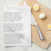 ステーキオポワール |レシピ家宝キッチンタオル キッチンタオル (四つ折り)