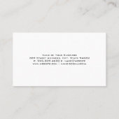 ステーキカット |ブッチャーナイフのロゴ 名刺 (裏面)