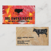 ステーキカット |炎 名刺 (正面/裏面)