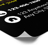 ステーキハウス、ステーキレストラン、レストランフライヤー ポスター (角)