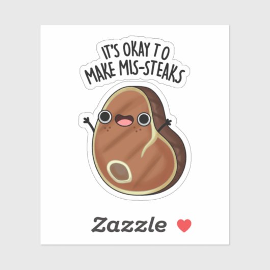 ステーキパンのミスマステキを作おもしろいっても大丈夫 シール (シート)