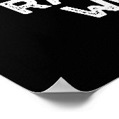 ステーキパンは希少なミディアムによく行われたダークブルー ポスター (角)