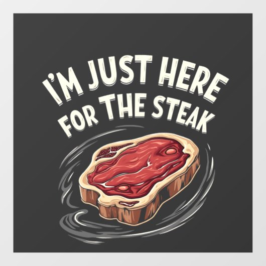 ステーキビーフミート好きにはちょうどここに来た ウィンドウサイン (シート)