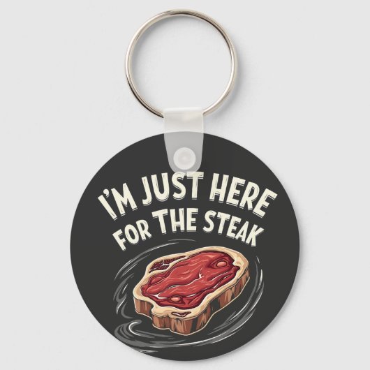 ステーキビーフミート好きにはちょうどここに来た キーホルダー (正面)