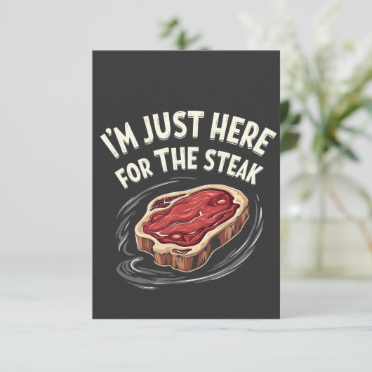 ステーキビーフミート好きにはちょうどここに来た サンキューカード (スタンド正面)