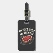 ステーキビーフミート好きにはちょうどここに来た ラゲッジタグ (正面縦)