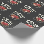 ステーキビーフミート好きにはちょうどここに来た ラッピングペーパー (角)