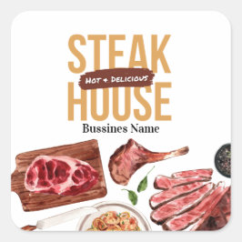 ステーキフードウォーター色 スクエアシール