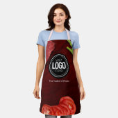 ステーキレストランのパーソナライズテーマ エプロン (着用した状態)
