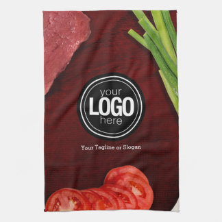 ステーキレストランのパーソナライズテーマ キッチンタオル