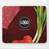 ステーキレストランのパーソナライズテーマ マウスパッド (正面)