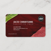 ステーキレストランのパーソナライズテーマ 名刺 (正面)