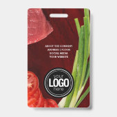 ステーキレストランのパーソナライズ バッジ (裏面)