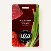 ステーキレストランのパーソナライズ バッジ (裏面)