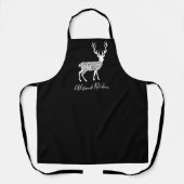 ステーキ肉切り肉の鹿肉エルン エプロン (正面)