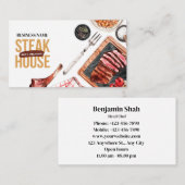 ステーキ食品の名刺 名刺 (正面/裏面)