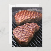 ステーキ2 ポストカード (正面/裏面)