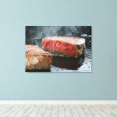 ステーキ3 キャンバスプリント (インサイチュ (ウッドフロア))