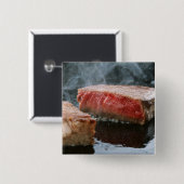 ステーキ3 缶バッジ (正面&裏面)