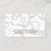 ステーキ |サービスカトラリー | Chef |大理石 名刺 (裏面)