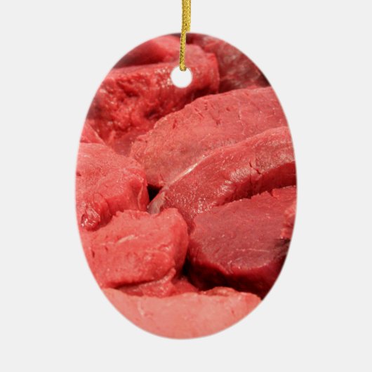 ステーキ セラミックオーナメント (正面)