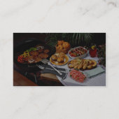 ステーキ、ハンバーガー、鶏 名刺 (裏面)