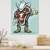 ステーキ ポスター (キッチン)