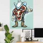 ステーキ ポスター (ホームオフィス)